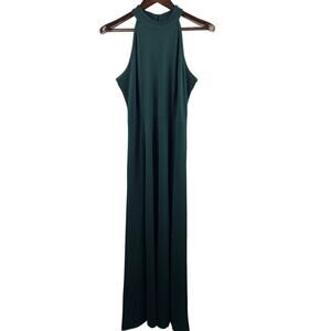 Women’s Mushare Large Dark Green Sleeveless Evening Dress